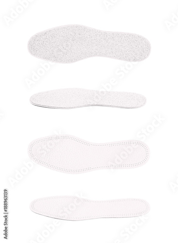 Single shoe insole isolated