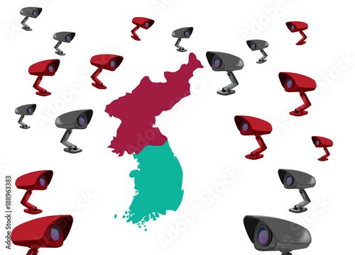video sorveglianza controllo Corea Nord e Sud