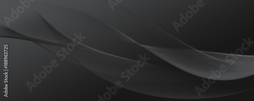 Gray glowing wave, magic energy and light motion background