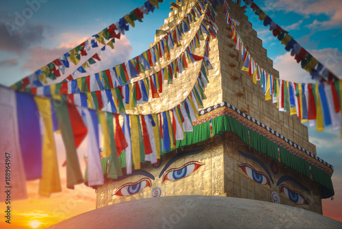 Fotografie, Obraz Bodhnath stupa