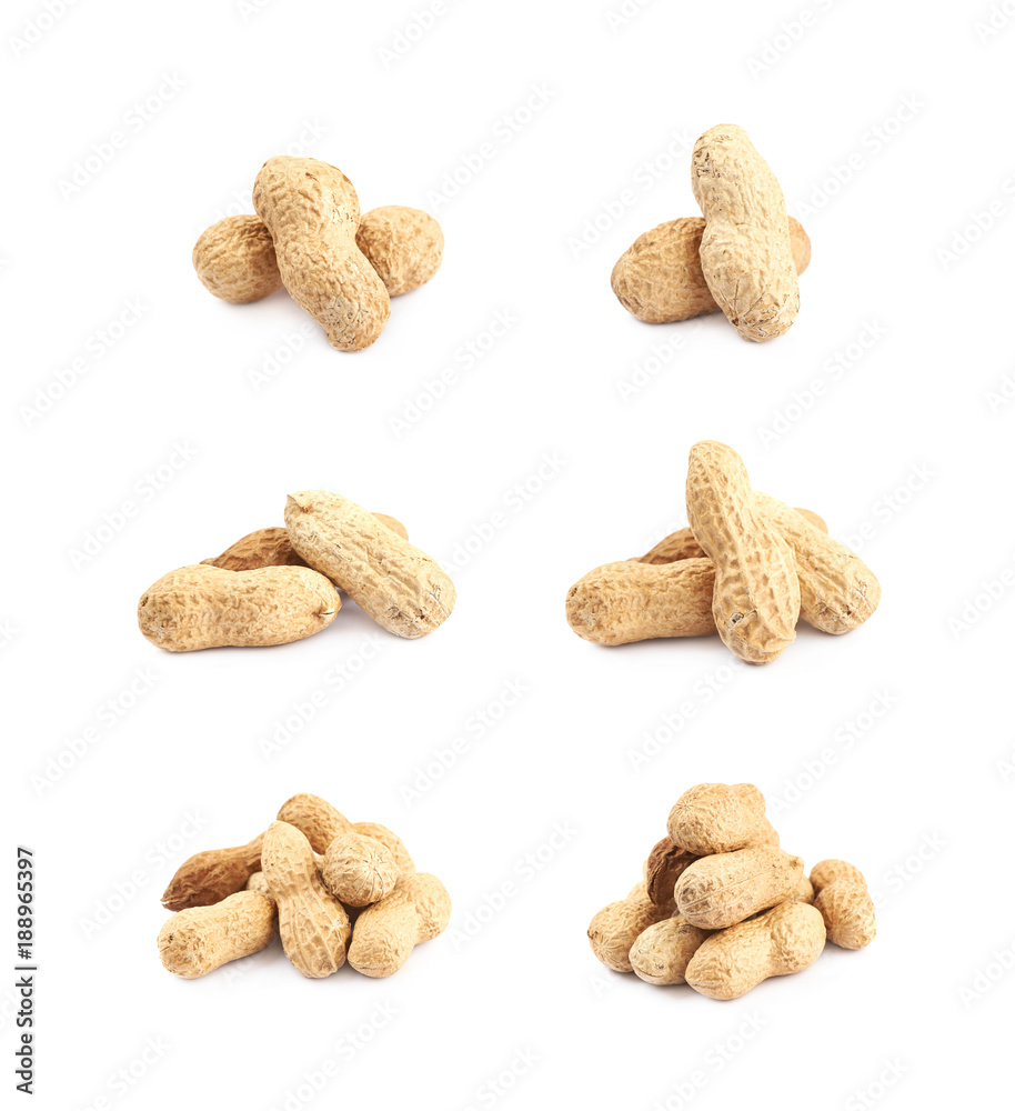 Pile of peanuts isolated Pile of peanuts isolated