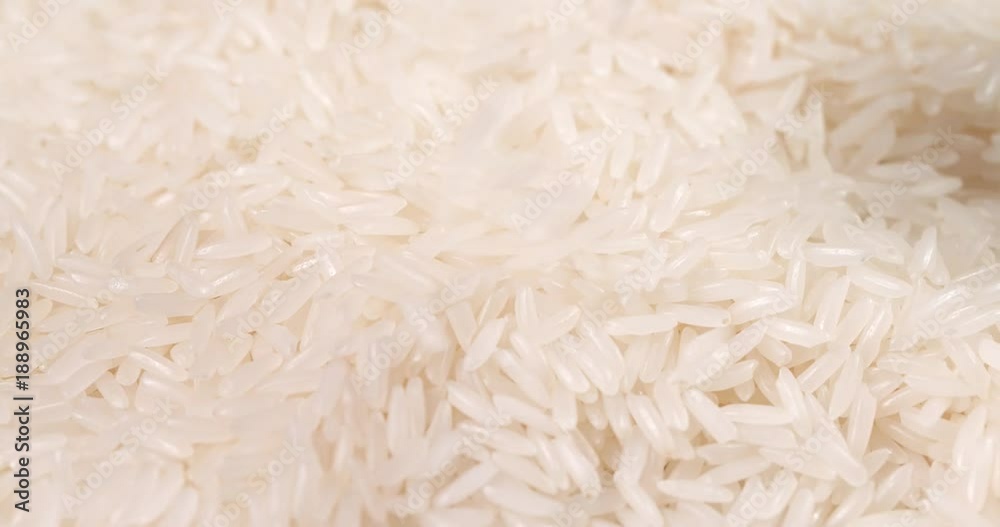 Pouring white rice Pouring white rice