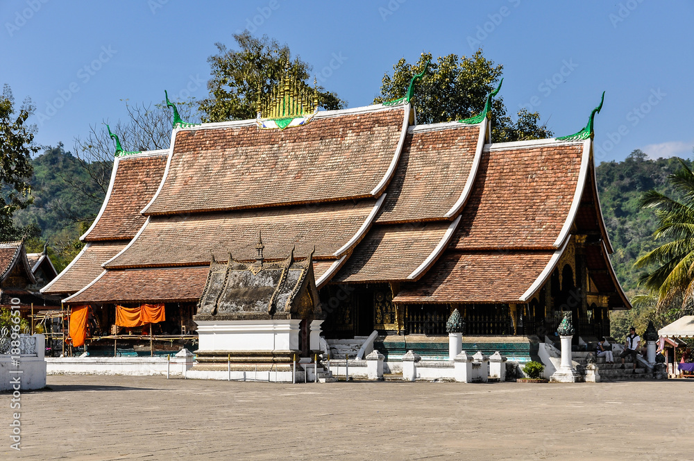 Buddhist temple in Luang Prabang, Laos Buddhist temple in Luang Prabang, Laos