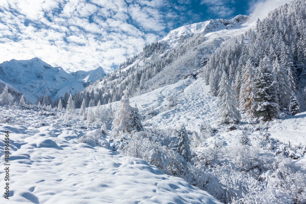 Winterlandschaft in Österreich