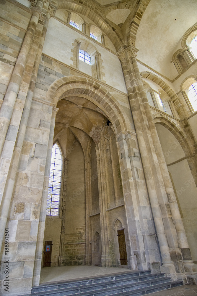 Interior abbey cluny
