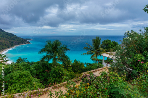 amazing scenic Caribbean tropical landscape