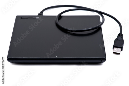 Принти на полотні Black ultra thin smart powered portable, external cd, dvd reader writer