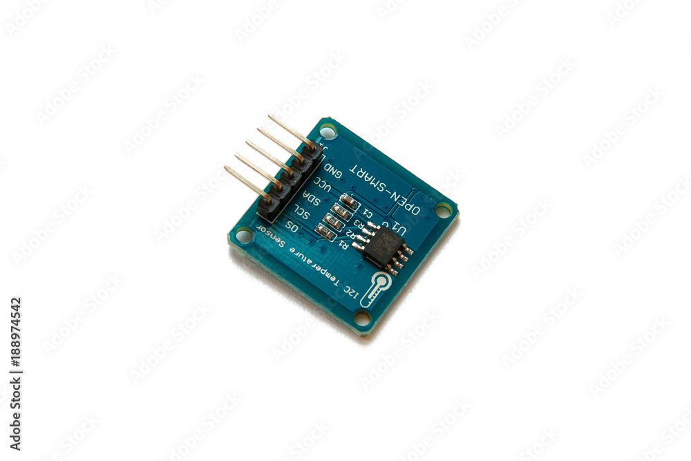 I2c temperature sensor isolated on white I2c temperature sensor isolated on white