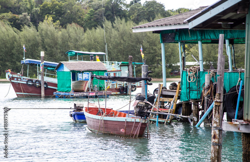 fisherman's Bay, rural flavor in Thailand, the life of a fisherman