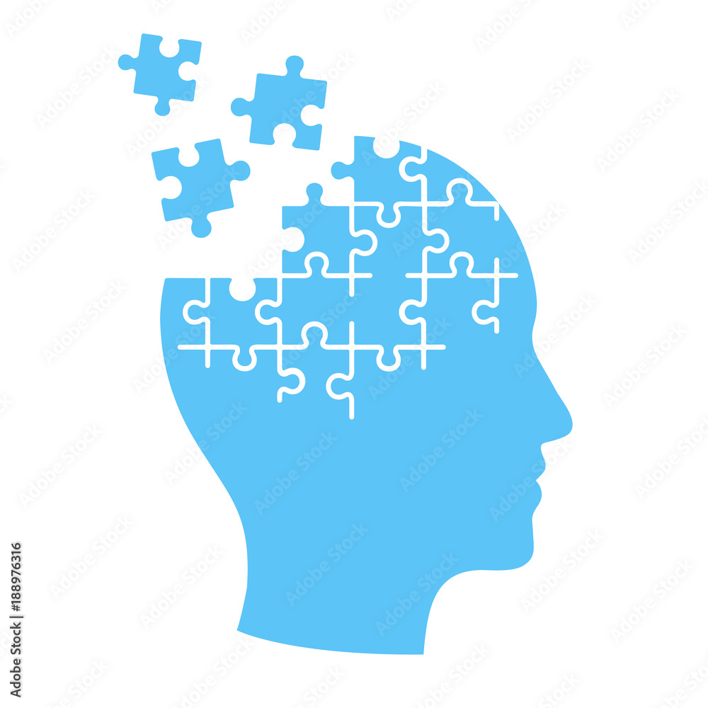 Mind jigsaw puzzle illustration. Mind jigsaw puzzle illustration.