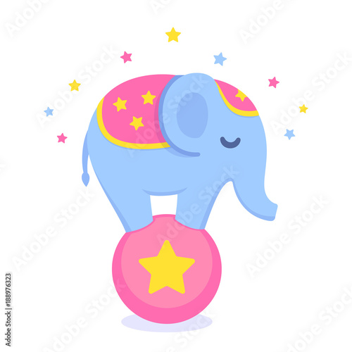 Circus elephant illustration