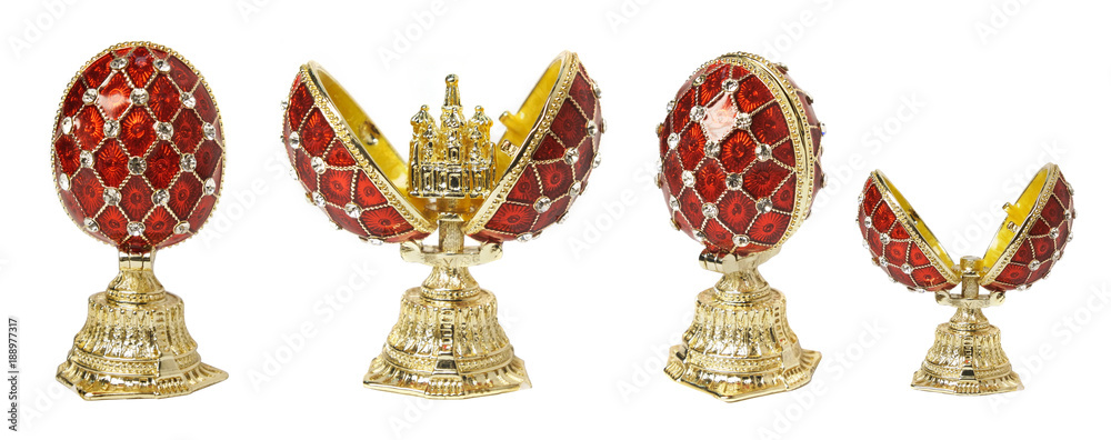 Fototapeta premium egg casket copy of Faberge