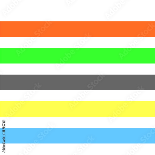 Seamless abstract geometric stripes vector pattern background with colorful pastel horizontal lines orange green gray yellow aqua blue
