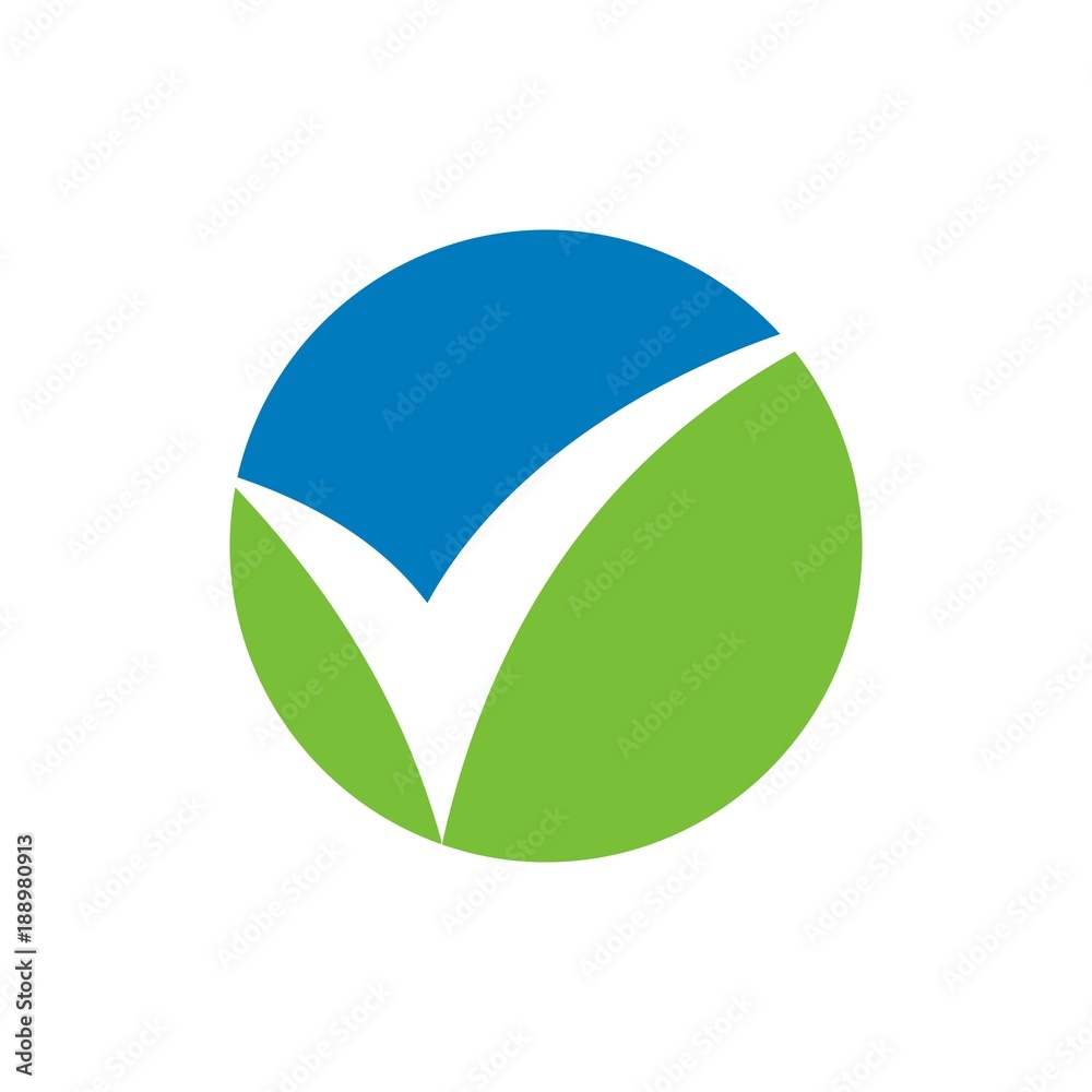 Check mark logo, check mark icon design template vector illustration Check mark logo, check mark icon design template vector illustration