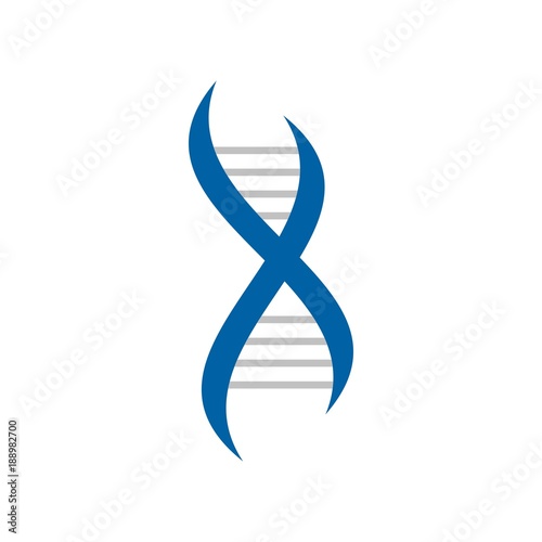 DNA logo design template vector illustration 