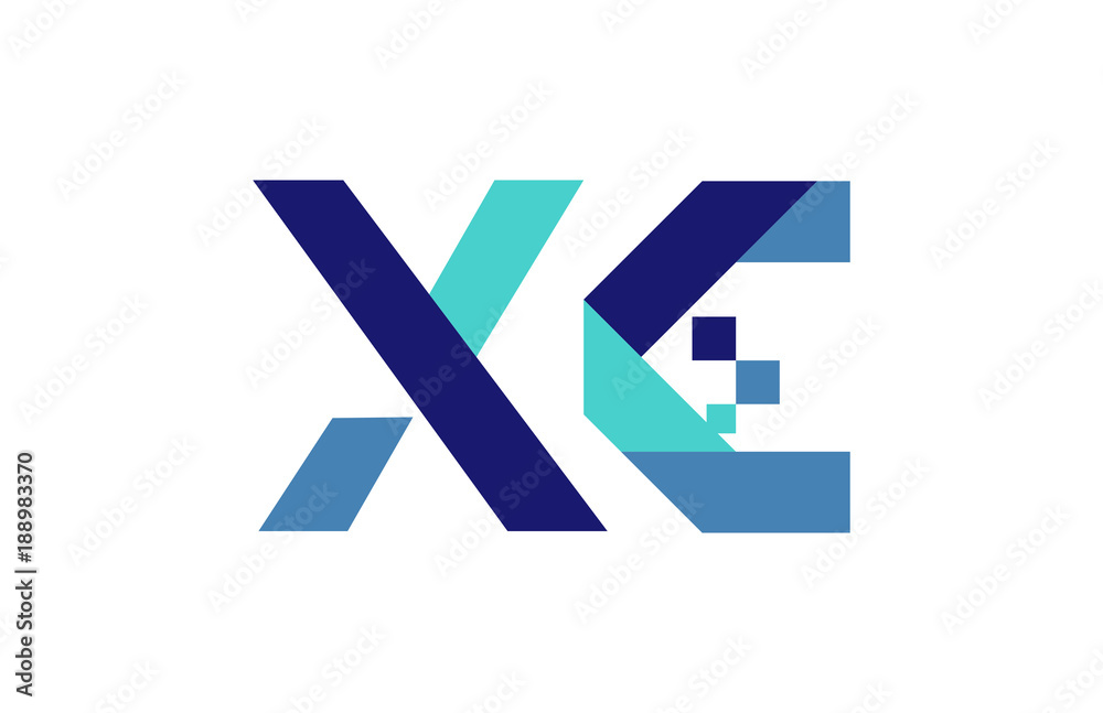 XC Digital Ribbon Letter Logo XC Digital Ribbon Letter Logo