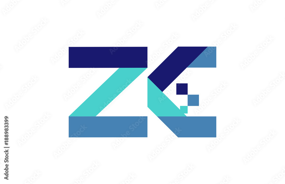 ZC Digital Ribbon Letter Logo ZC Digital Ribbon Letter Logo