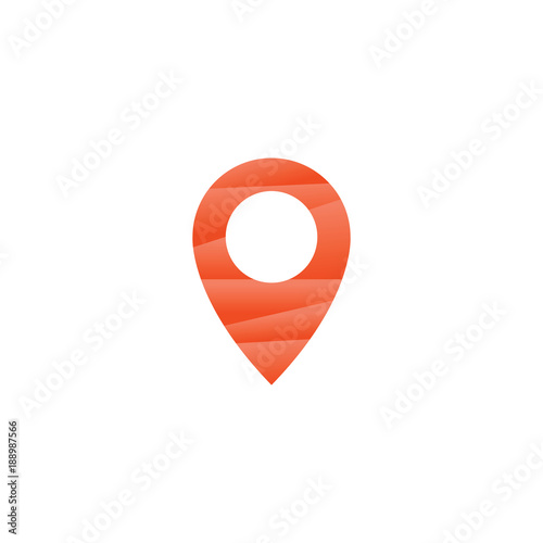 Pin map location icon vector design