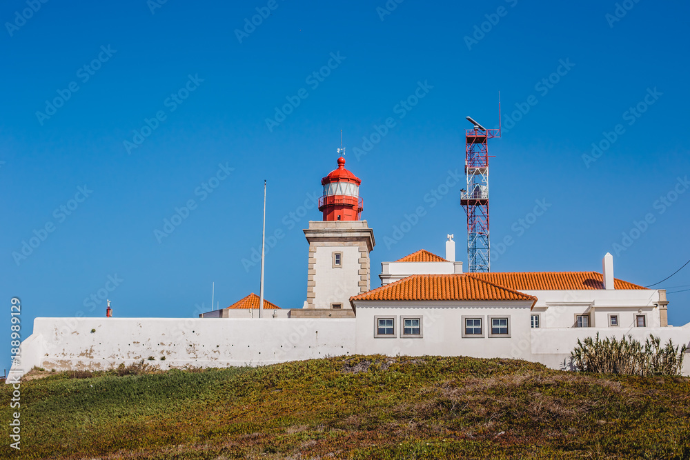 famous lighthouse ocean portugal cabo da roca