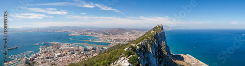 Rock of Gibraltar - panoramic view photo