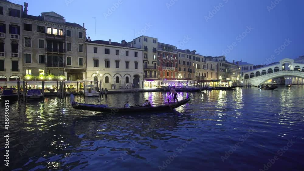 Grand Canal in sunset time from Rialto Bridge, Venice, Italy Grand Canal in sunset time from Rialto Bridge, Venice, Italy