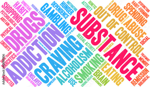 Substance Word Cloud on a white background. 