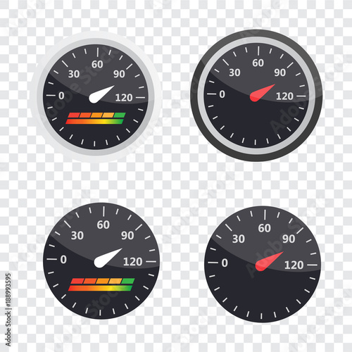 Guage icon. Credit score indicators and gauges vector set. Score vector icon