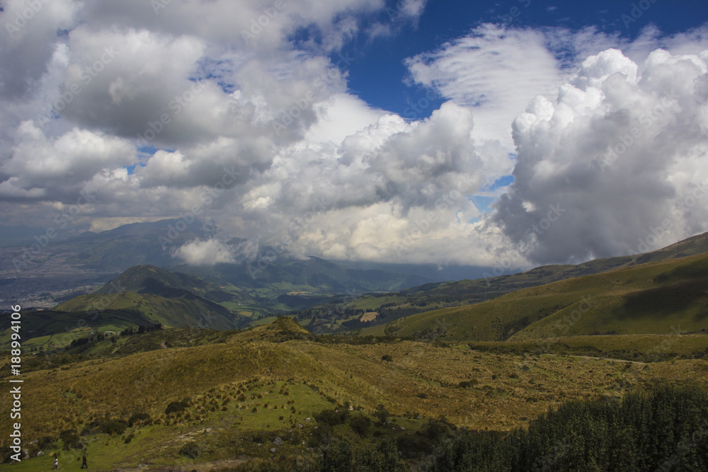 View from TeleferiQo, Quito, Ecuador