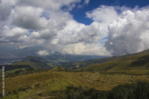 View from TeleferiQo, Quito, Ecuador