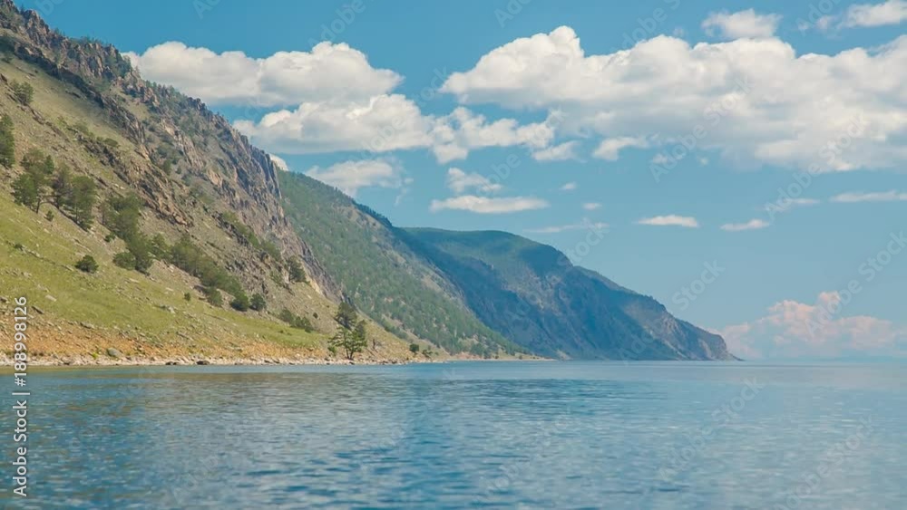 ProRes. Baikal lake shore and rocks. Landscape. ProRes. Baikal lake shore and rocks. Landscape.