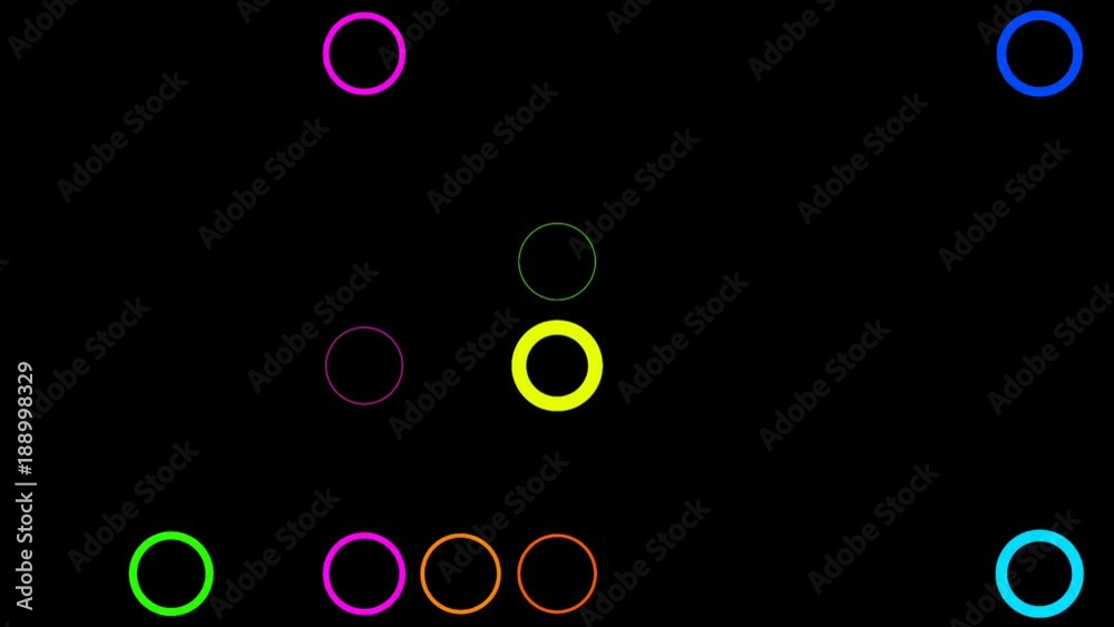 pattern of large flashing circles. seamless loop pattern of large flashing circles. seamless loop
