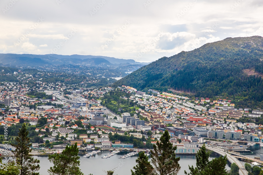 Fototapeta premium Bergen city