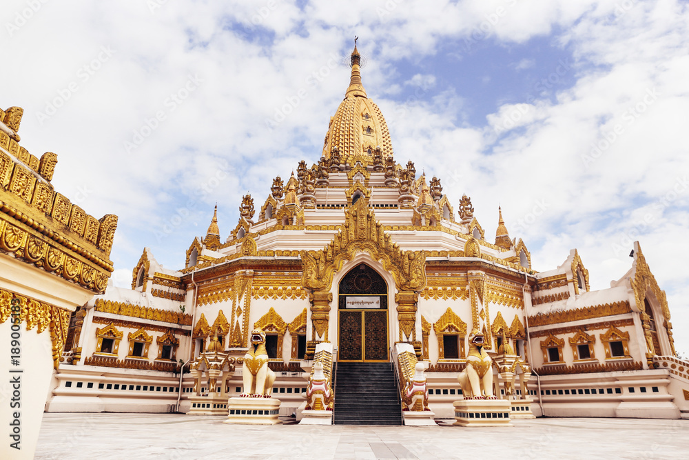 Swe Taw Myat (as known as Buddha Tooth Relic Pagoda) in Yangon, Myanmar.