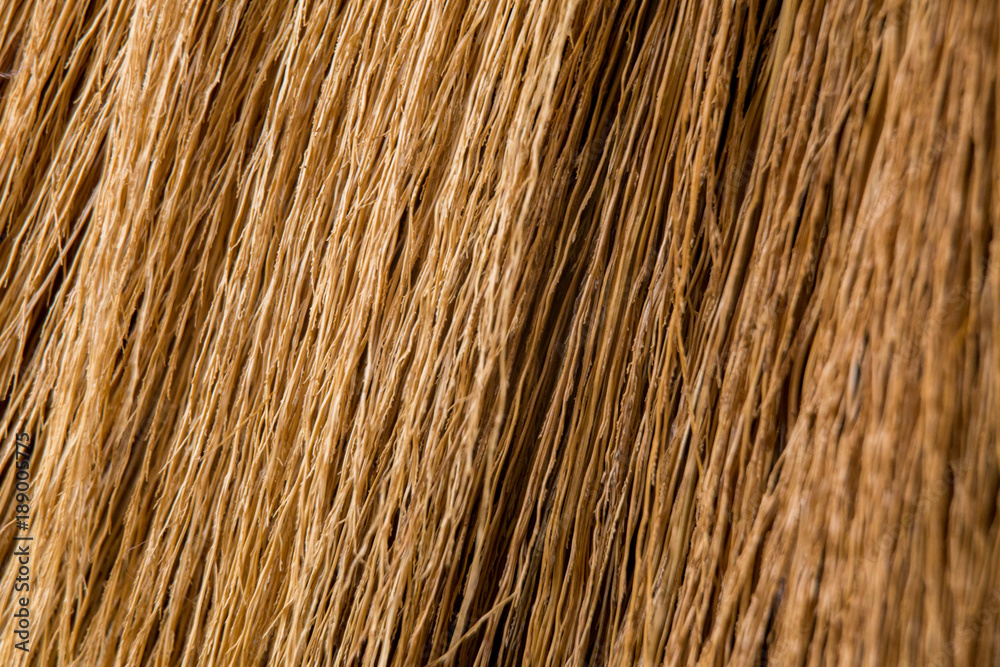 Broom on wooden floor Broom on wooden floor