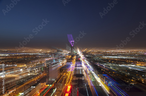Riyadh skyline at night #6 photo