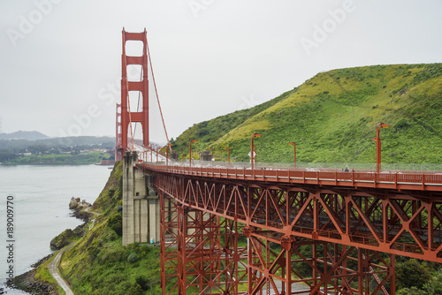 The famous and beautiful Golden Gate Bridge