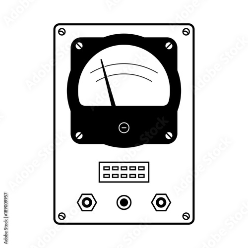 Front view of an avometer photo