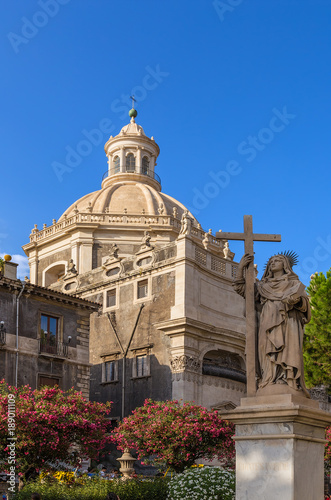 Catania, Sicily, Italy. The Church Badia di Sant'agata, 1620