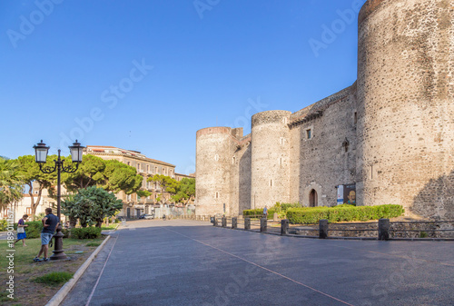 Catania, Sicily, Italy. Castle of Castello Ursino