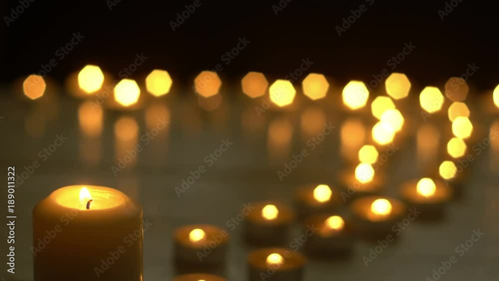 White candles lights White candles lights