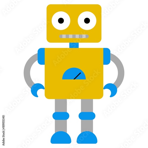Vector illustration of a toy Robot 