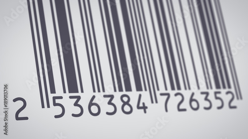 barcode symbol closeup