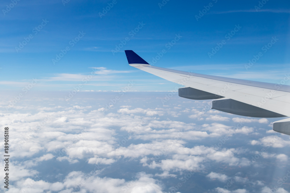 Sky and clouds view from airplan window Sky and clouds view from airplan window
