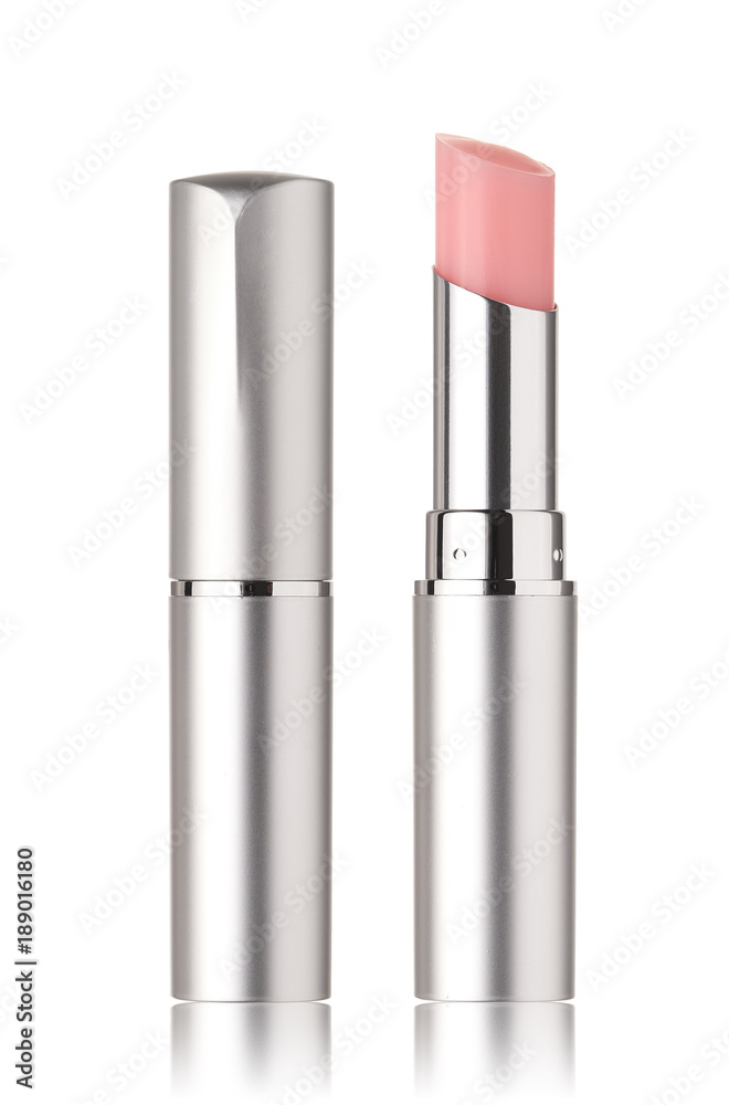 Exclusive and expensive lipstick in a silver tube Exclusive and expensive lipstick in a silver tube