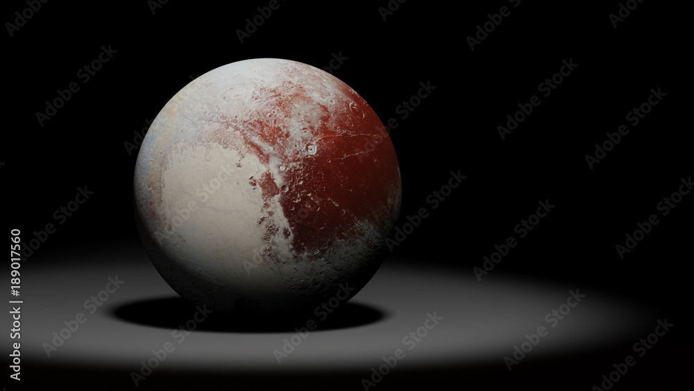 dwarf planet Pluto, the former planet, solar system set dwarf planet Pluto, the former planet, solar system set