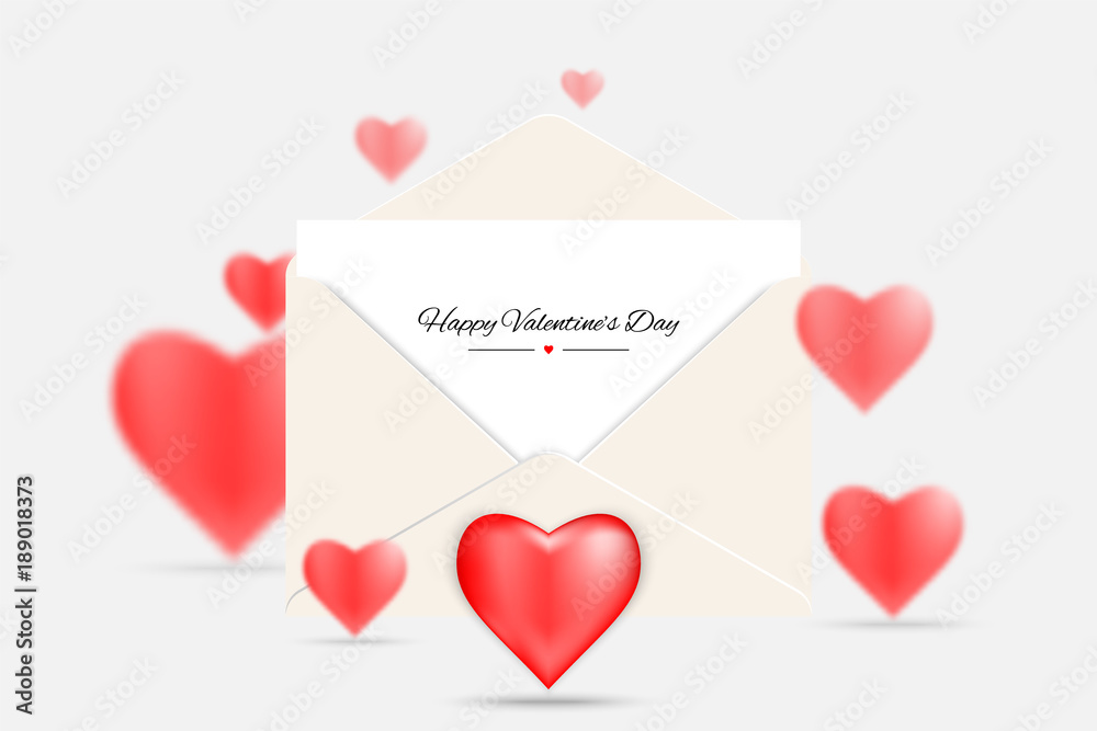 Celebrating Valentine’s day background, Celebration heart concept