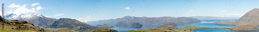 New Zealand Lake Wanaka mountain landscape Mount aspiring national park and diamond lake New Zealand Lake Wanaka mountain landscape Mount aspiring national park and diamond lake