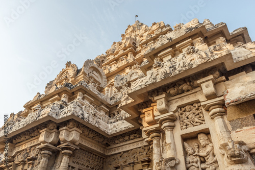 Ancient temple of Kanchipuram Kailasanathar temple and was built during 685-705AD using sandstone compound material contains a large number of carvings and shrines.  © karthikeyan