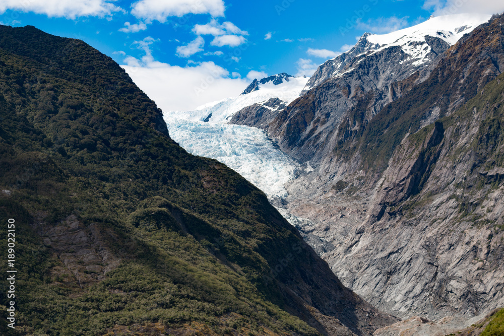New Zealand Franz Josef Glacier 2017 blue ice landscape New Zealand Franz Josef Glacier 2017 blue ice landscape