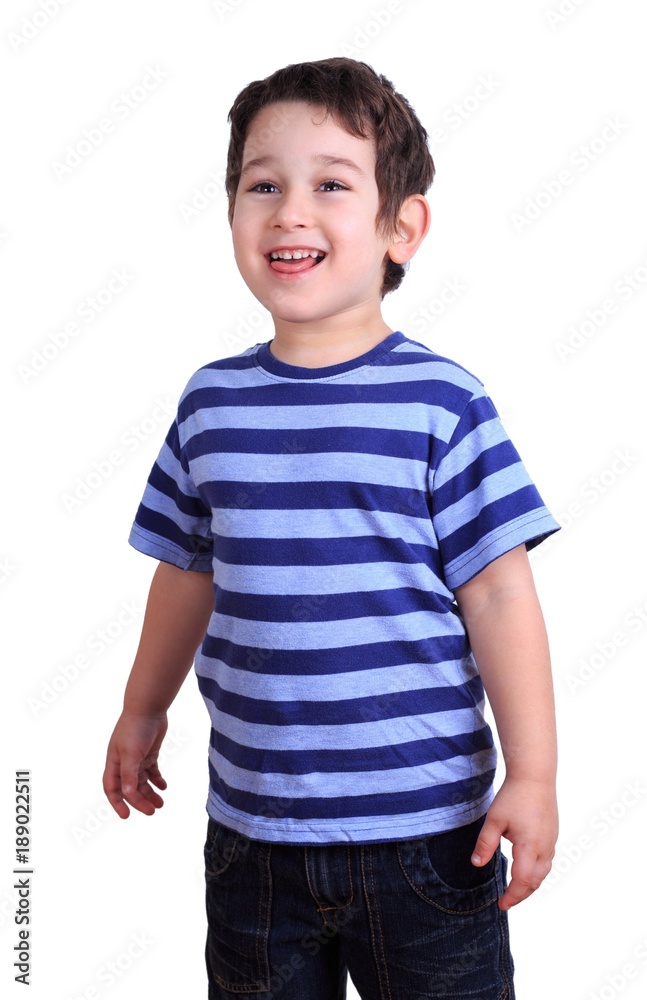 Cute happy boy laughing, isolated on white. Emotions, feelings, states of mind, childhood concept Cute happy boy laughing, isolated on white. Emotions, feelings, states of mind, childhood concept